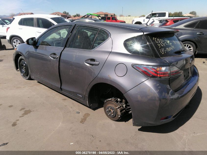 2013 LEXUS CT 200H HYBRID - JTHKD5BH5D2138476