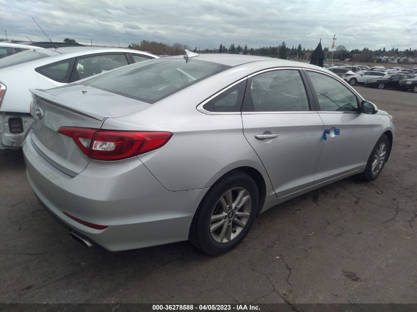 2017 HYUNDAI SONATA 2.4L - 5NPE24AF4HH541805