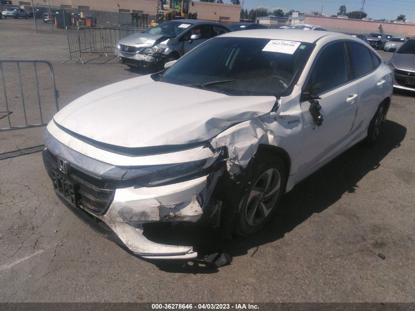 2019 HONDA INSIGHT EX 19XZE4F53KE032356