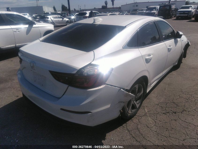 2019 HONDA INSIGHT EX 19XZE4F53KE032356