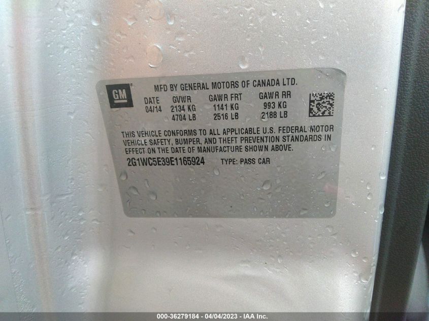 2014 CHEVROLET IMPALA LIMITED LTZ - 2G1WC5E39E1165924