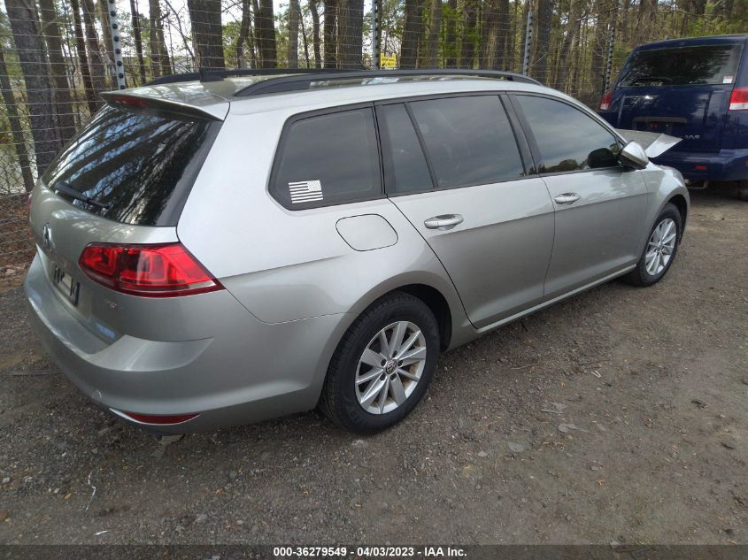 2015 VOLKSWAGEN GOLF SPORTWAGEN TSI S 3VWC17AU5FM501134