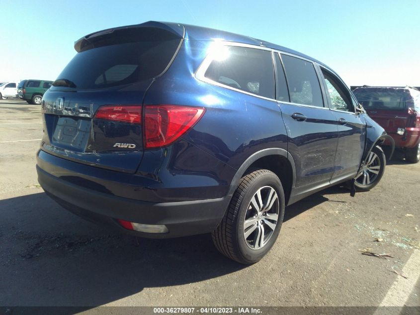 2018 HONDA PILOT EX-L - 5FNYF6H66JB007681