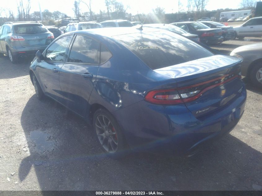 2013 DODGE DART RALLYE - 1C3CDFBH4DD132205
