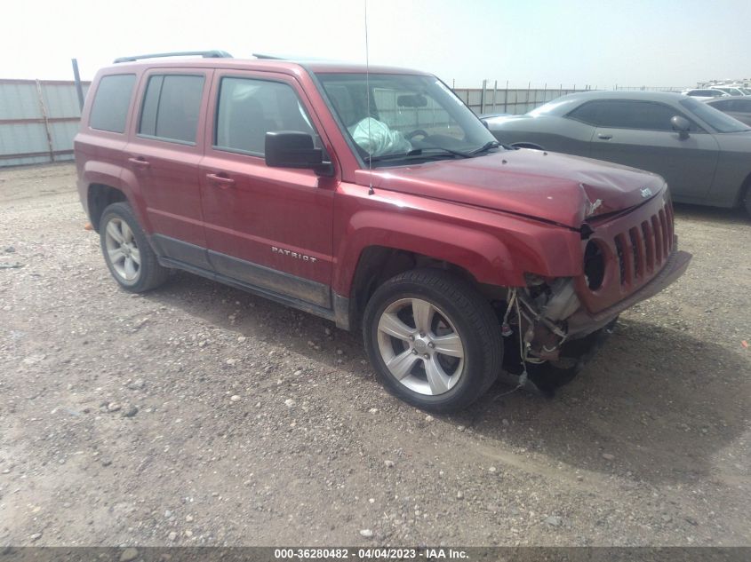 2013 JEEP PATRIOT LATITUDE - 1C4NJRFB4DD101797