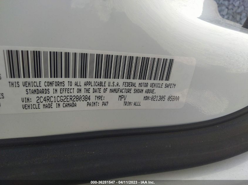 2014 CHRYSLER TOWN & COUNTRY TOURING-L - 2C4RC1CG2ER280384
