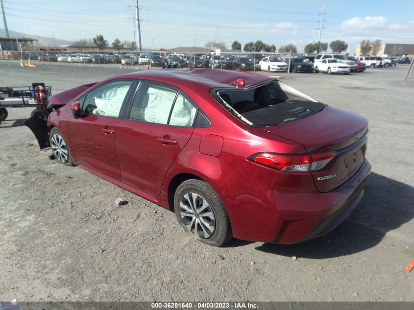 2022 TOYOTA COROLLA HYBRID LE - JTDEAMDE2NJ036497