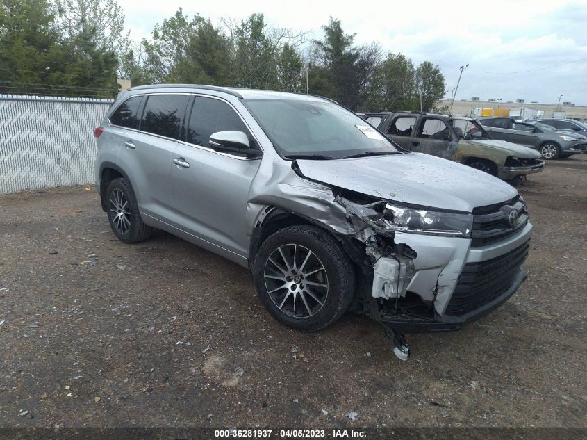 2017 TOYOTA HIGHLANDER XLE/SE - 5TDKZRFH7HS509186