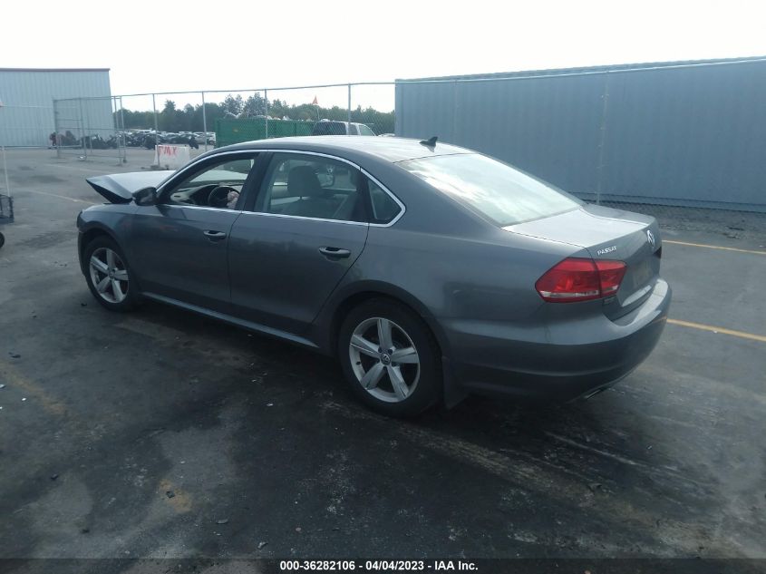 2013 VOLKSWAGEN PASSAT TDI SE W/SUNROOF - 1VWBN7A32DC045860