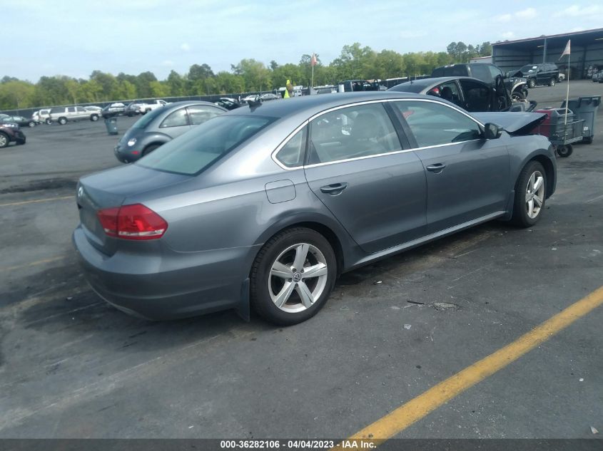 2013 VOLKSWAGEN PASSAT TDI SE W/SUNROOF - 1VWBN7A32DC045860