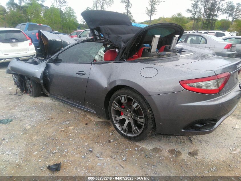 2013 MASERATI GRANTURISMO CONVERTIBLE SPORT ZAM45VMA0D0070120
