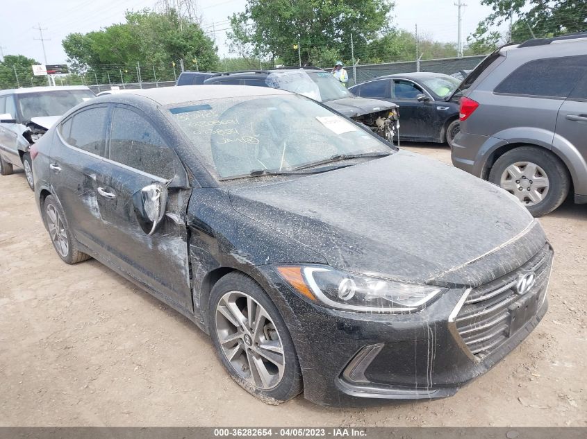 2017 HYUNDAI ELANTRA LIMITED - 5NPD84LF3HH023854