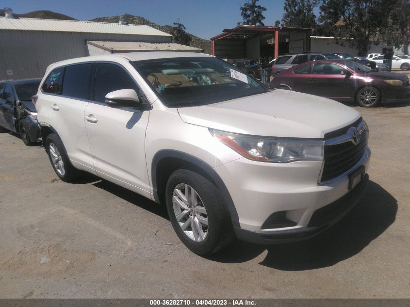 2014 TOYOTA HIGHLANDER LE - 5TDZKRFH7ES026070