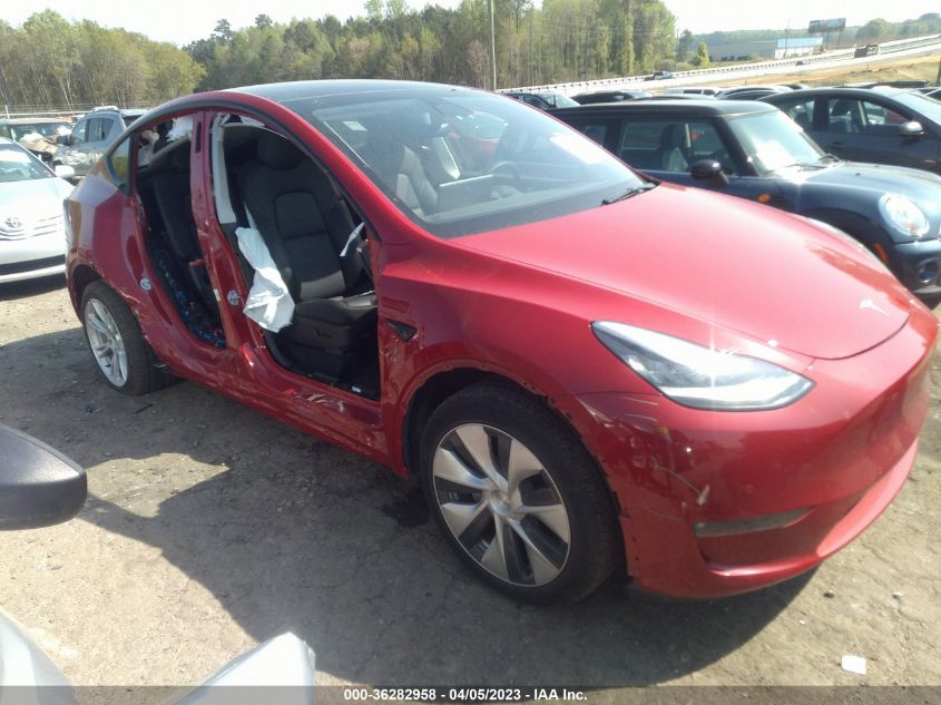 2022 TESLA MODEL Y LONG RANGE - 7SAYGAEE2NF338942