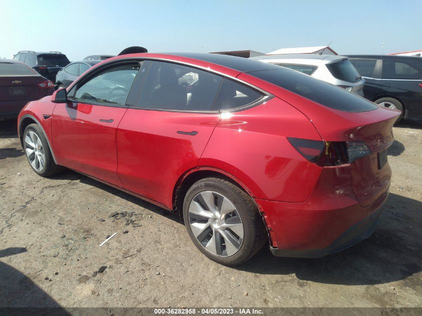 2022 TESLA MODEL Y LONG RANGE - 7SAYGAEE2NF338942