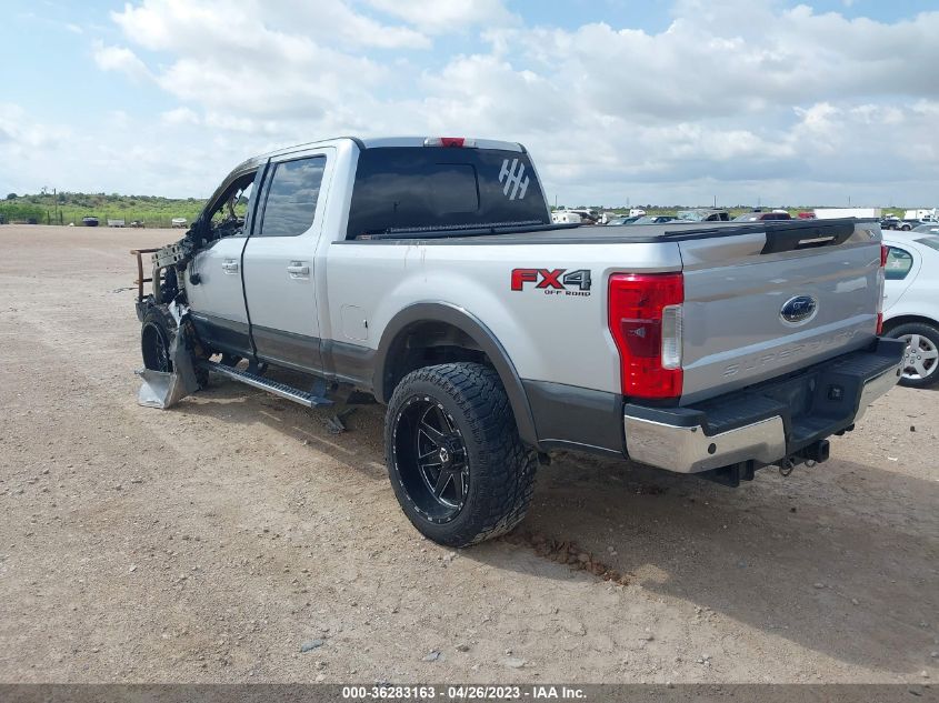 2017 FORD SUPER DUTY F-250 SRW LARIAT/PLATINUM - 1FT7W2BT3HED31184