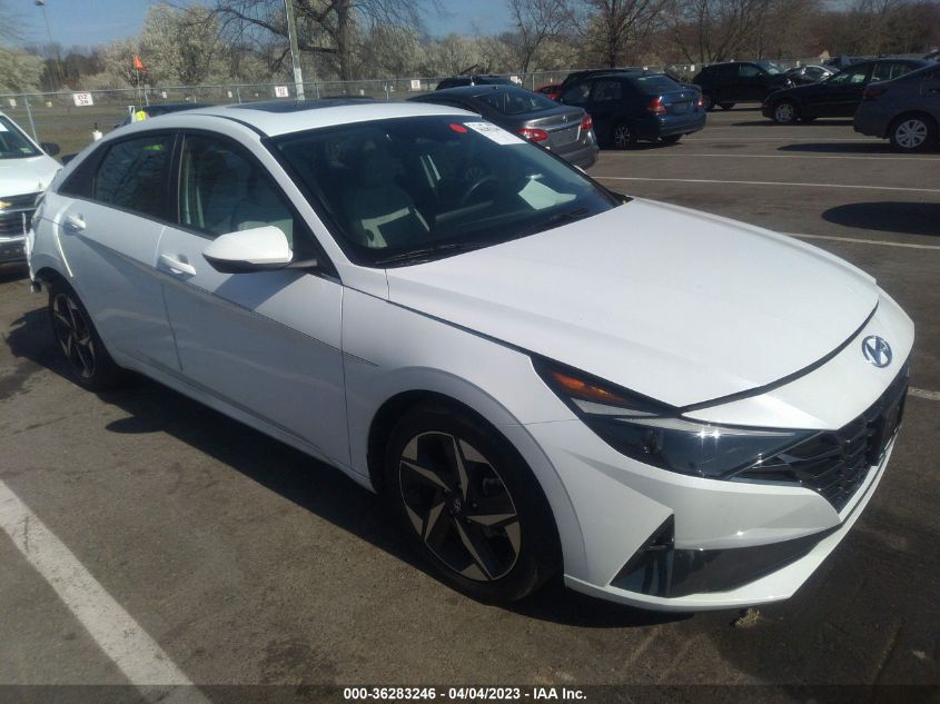 2021 HYUNDAI ELANTRA LIMITED - 5NPLP4AGXMH018235