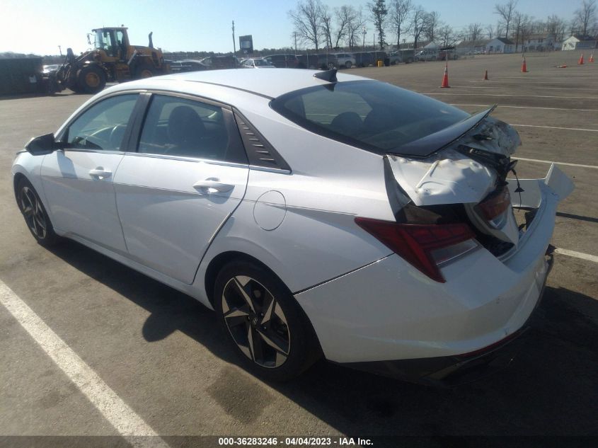 2021 HYUNDAI ELANTRA LIMITED - 5NPLP4AGXMH018235