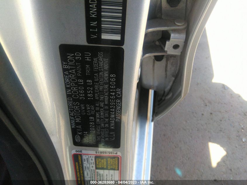 2014 KIA RIO LX - KNADM4A39E6416068