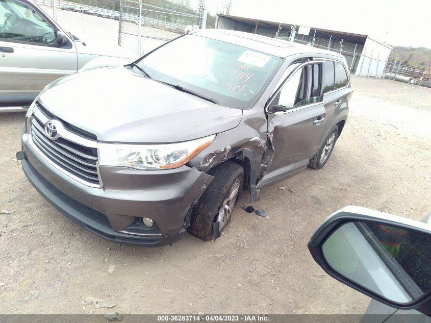 2015 TOYOTA HIGHLANDER XLE - 5TDKKRFH1FS042266