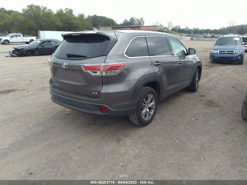 2015 TOYOTA HIGHLANDER XLE - 5TDKKRFH1FS042266