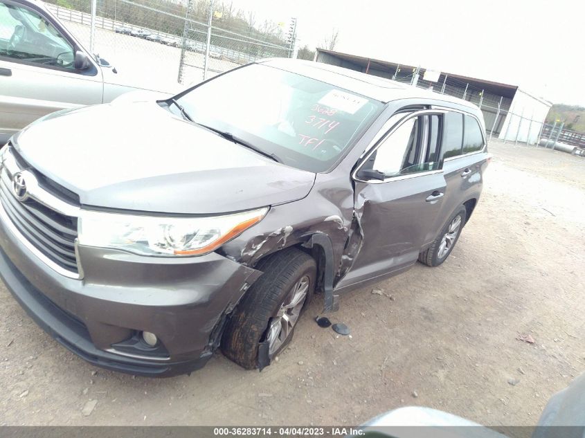2015 TOYOTA HIGHLANDER XLE - 5TDKKRFH1FS042266