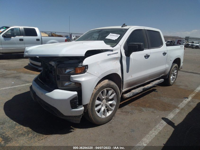 2021 CHEVROLET SILVERADO 1500 CUSTOM - 1GCPYBEK7MZ389489