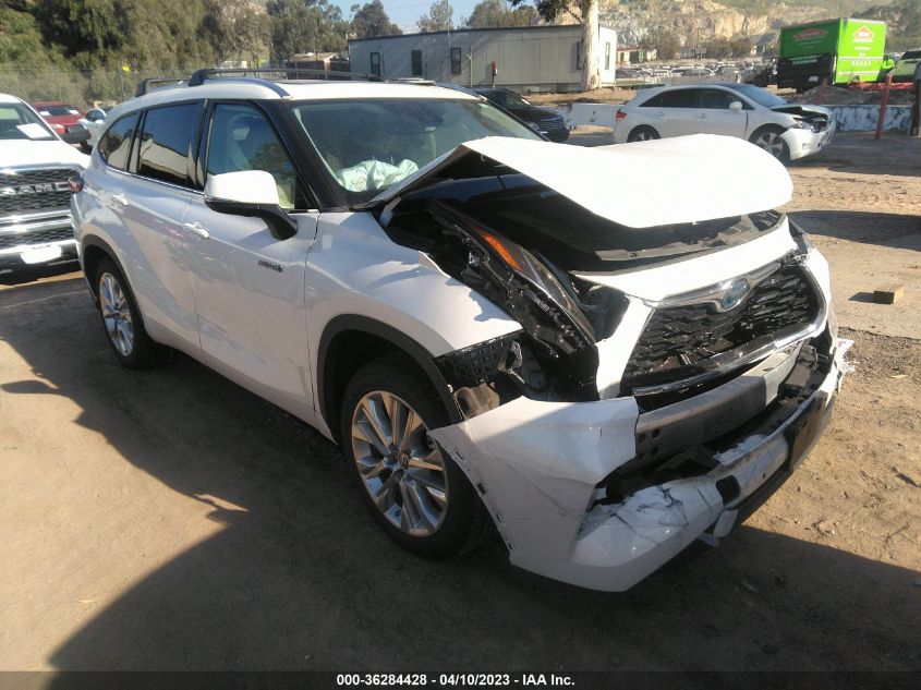 2020 TOYOTA HIGHLANDER HYBRID LIMITED - 5TDYARAH2LS001211