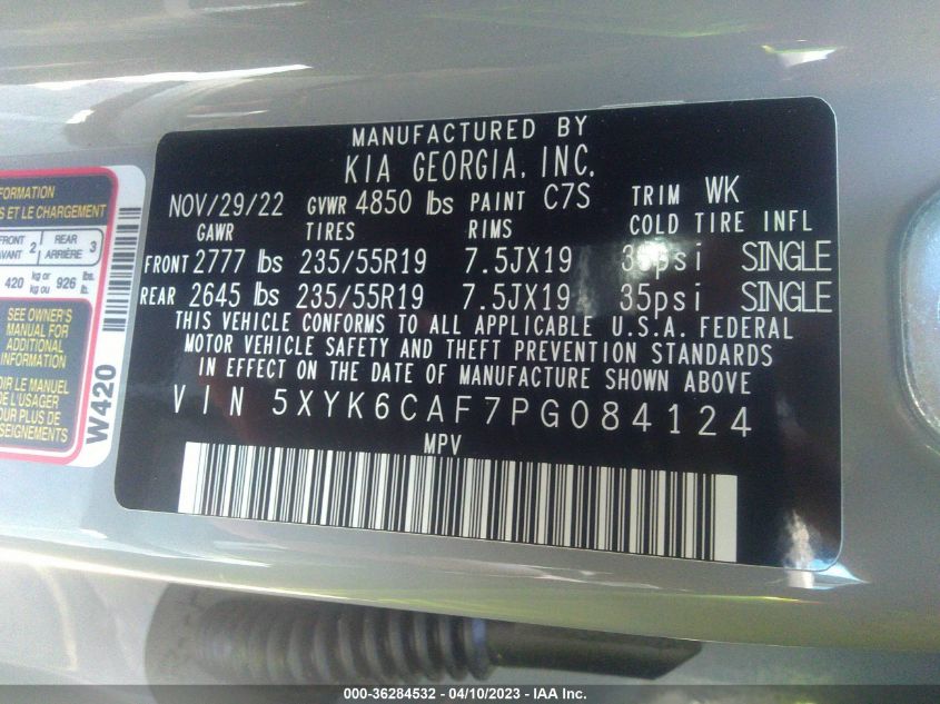 2023 KIA SPORTAGE X-LINE - 5XYK6CAF7PG084124