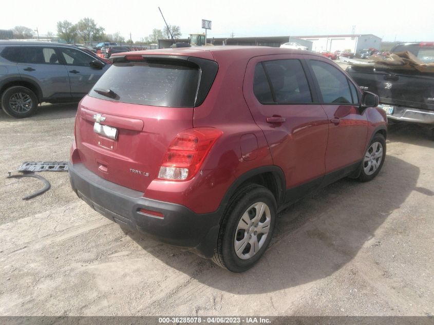 2015 CHEVROLET TRAX LS - KL7CJKSB6FB191115