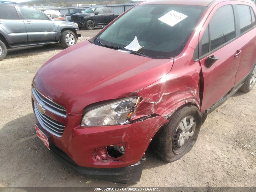 2015 CHEVROLET TRAX LS - KL7CJKSB6FB191115