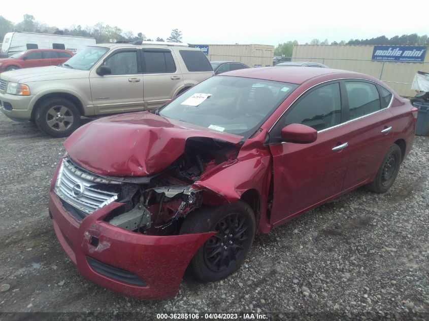 2015 NISSAN SENTRA SR/SL/S/SV/FE+ S - 3N1AB7APXFL636751