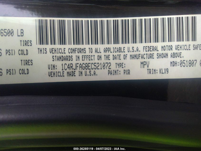 2014 JEEP GRAND CHEROKEE ALTITUDE - 1C4RJFAG8EC521072