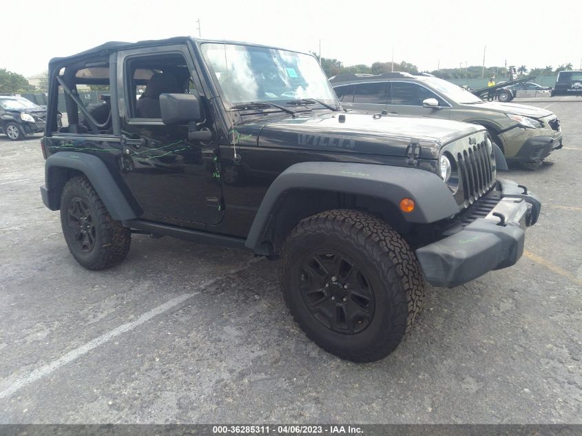 1C4AJWAG7HL571530 JEEP WRANGLER WILLYS WHEELER 2017