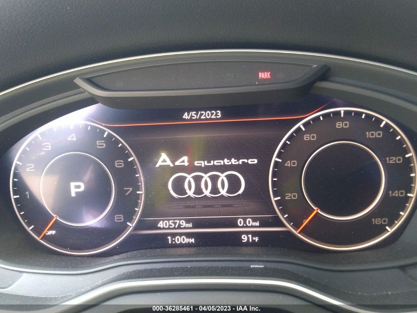 2019 AUDI A4 PREMIUM PLUS - WAUENAF41KA024132