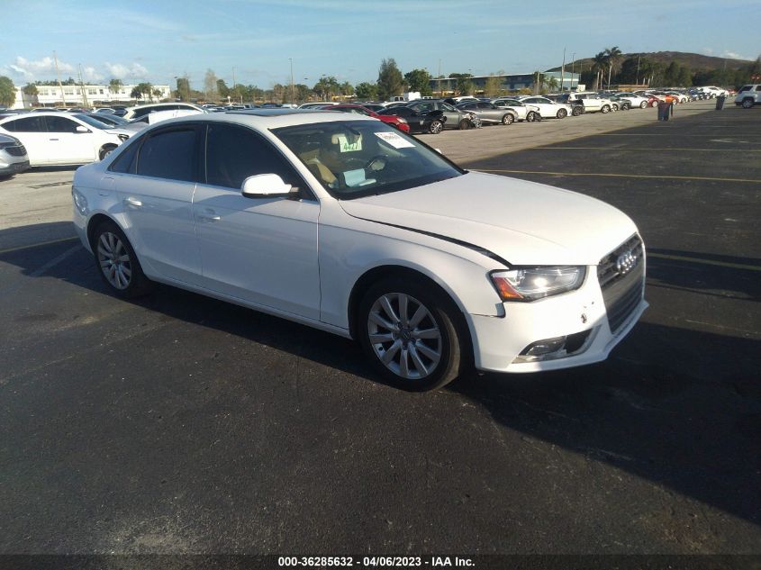 2013 AUDI A4 PREMIUM - WAUAFAFL1DN037493