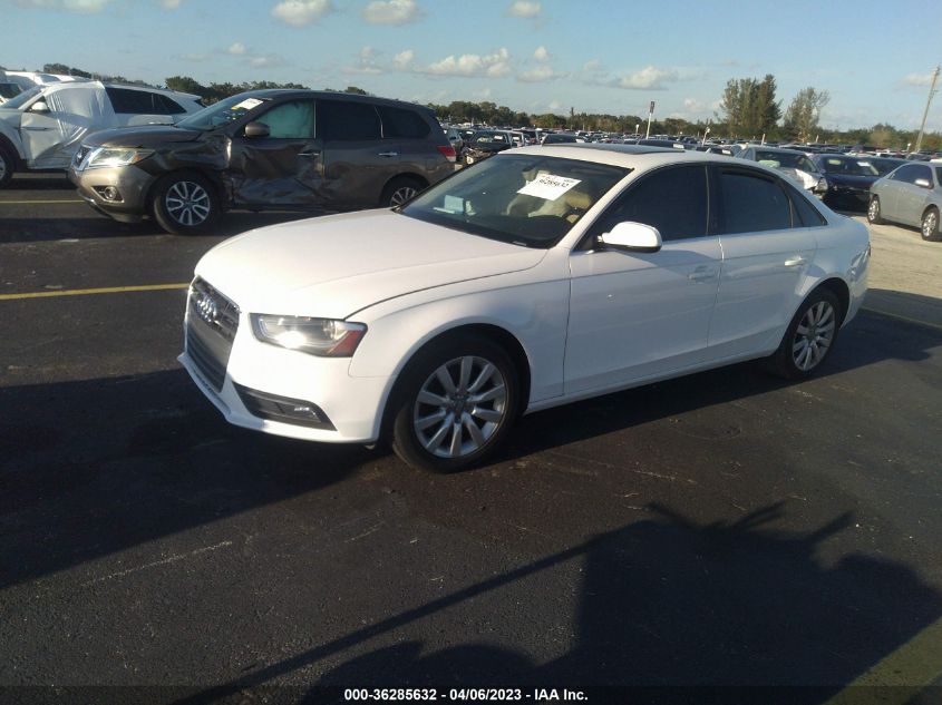 2013 AUDI A4 PREMIUM - WAUAFAFL1DN037493