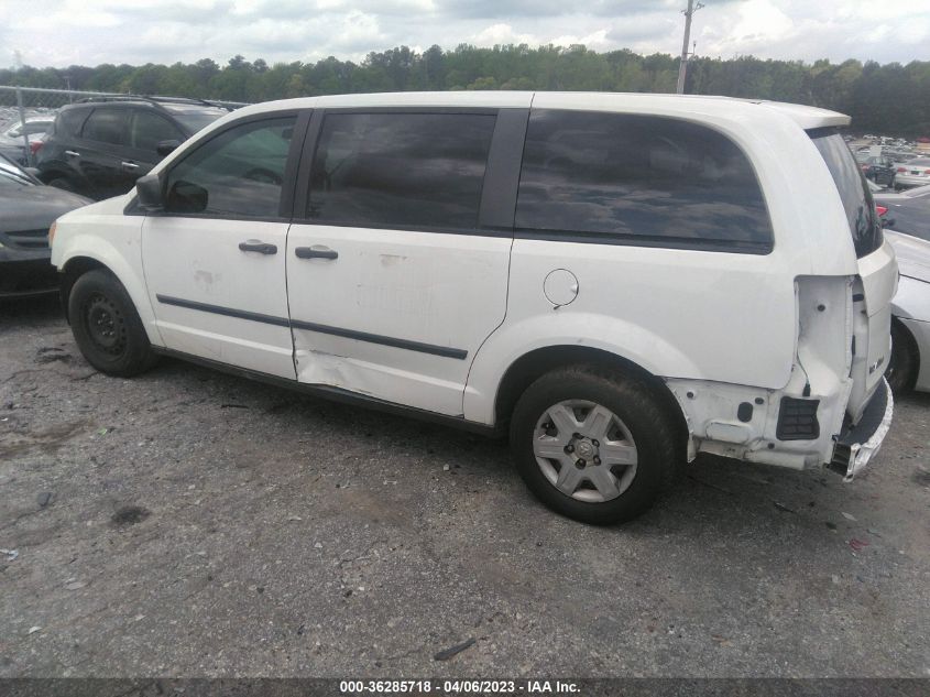 2013 RAM CARGO VAN TRADESMAN 2C4RRGAG7DR634418