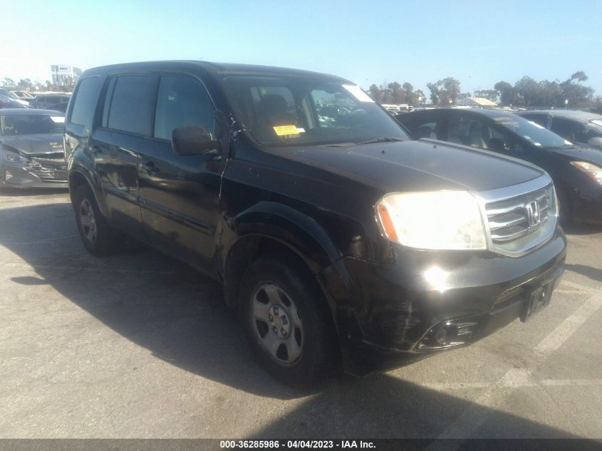 2015 HONDA PILOT LX - 5FNYF3H29FB003935
