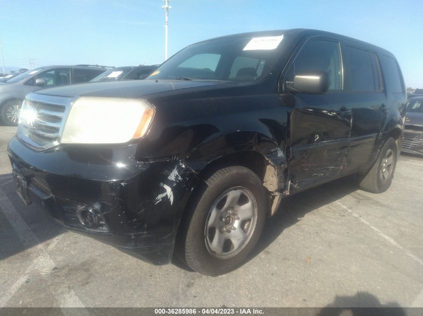 2015 HONDA PILOT LX - 5FNYF3H29FB003935