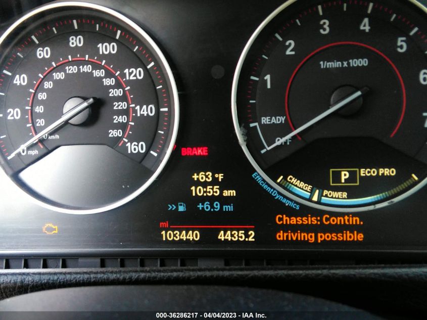 2014 BMW 3 SERIES GRAN TURISMO 335I XDRIVE WBA3X9C59ED152716