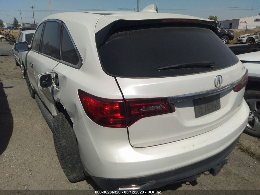 2015 ACURA MDX TECH PKG - 5FRYD3H42FB002373