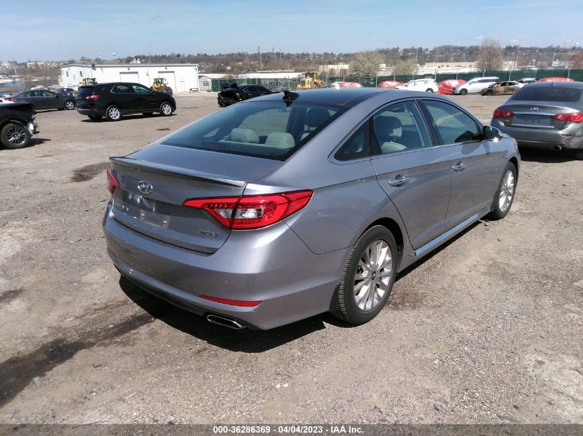 2015 HYUNDAI SONATA 2.4L LIMITED - 5NPE34AFXFH190098