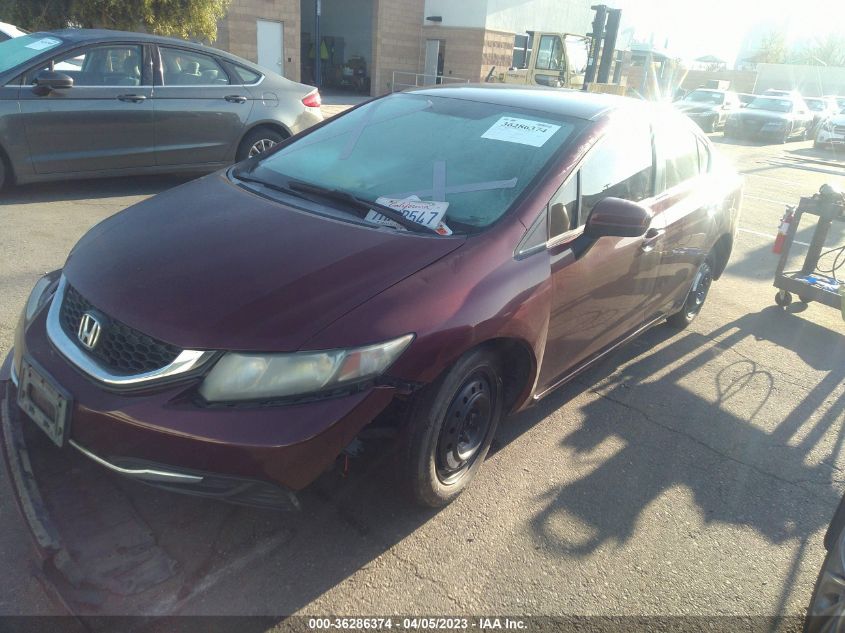 2014 HONDA CIVIC SEDAN LX - 19XFB2F56EE268908