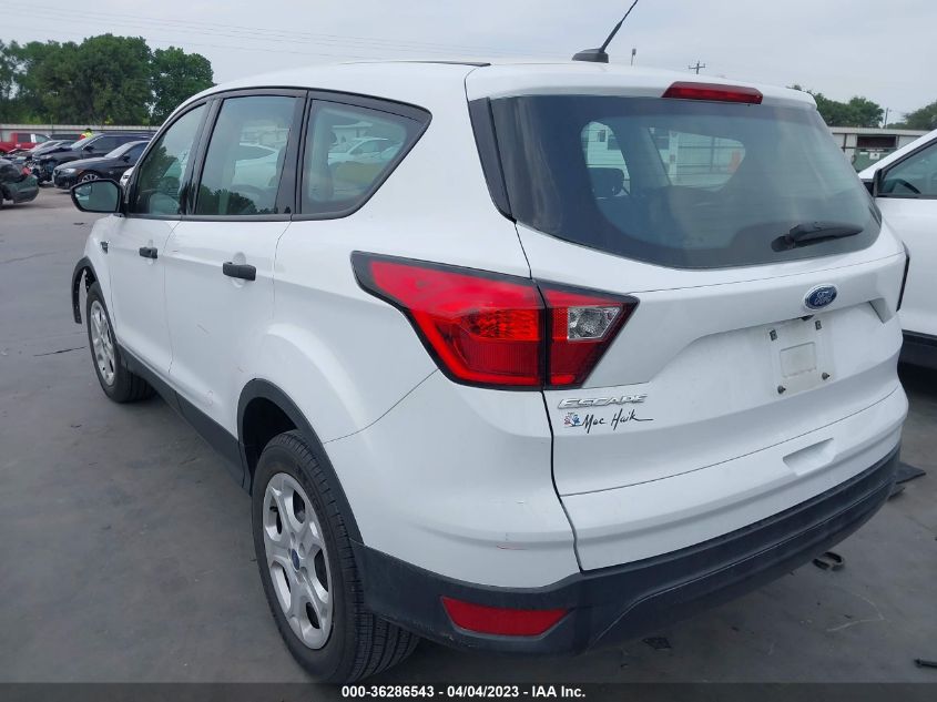 2019 FORD ESCAPE S - 1FMCU0F79KUC02462