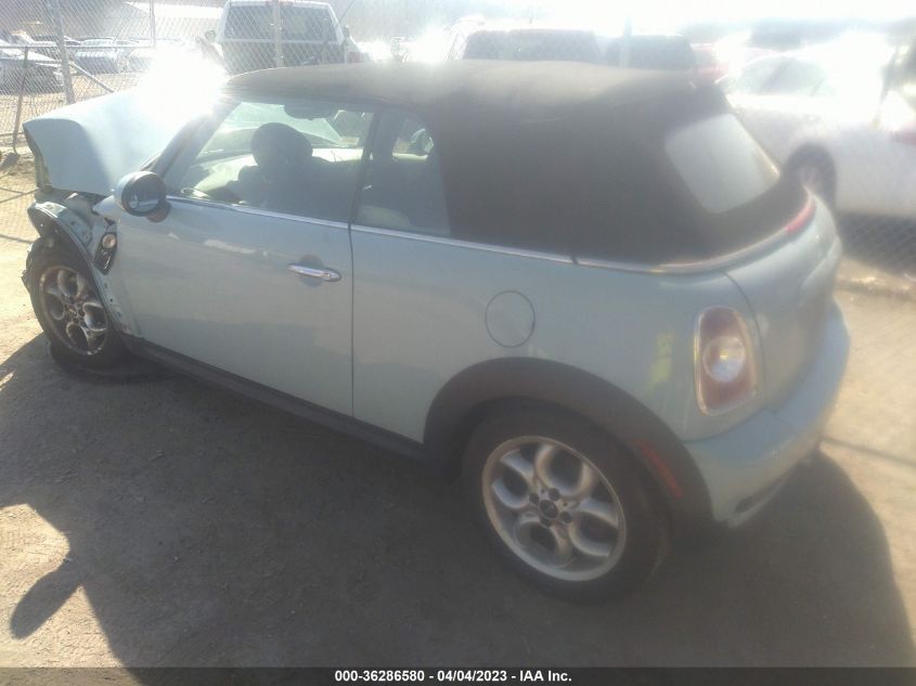 2013 MINI COOPER CONVERTIBLE S WMWZP3C52DT550670