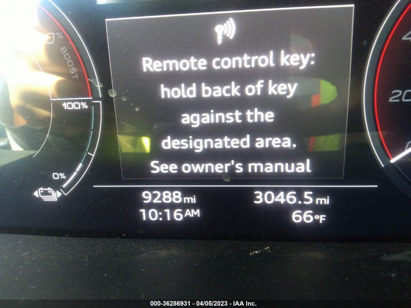 2022 AUDI E-TRON S PRESTIGE WA1VCBGE2NB035722