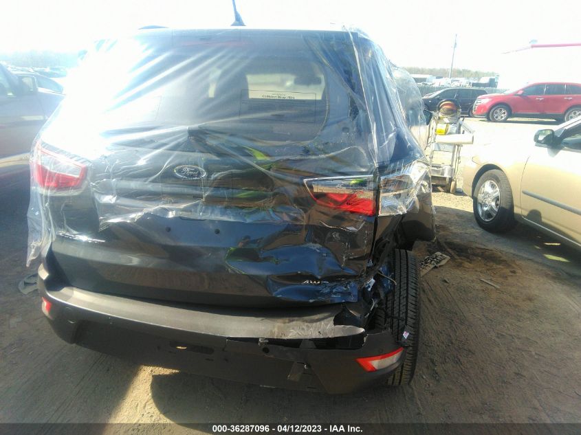 2022 FORD ECOSPORT SE - MAJ6S3GL9NC471713