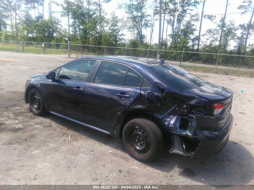 VIN 5YFEPMAE1NP313154 2022 TOYOTA COROLLA LE