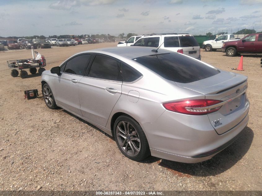 2017 FORD FUSION SE - 3FA6P0H78HR164864